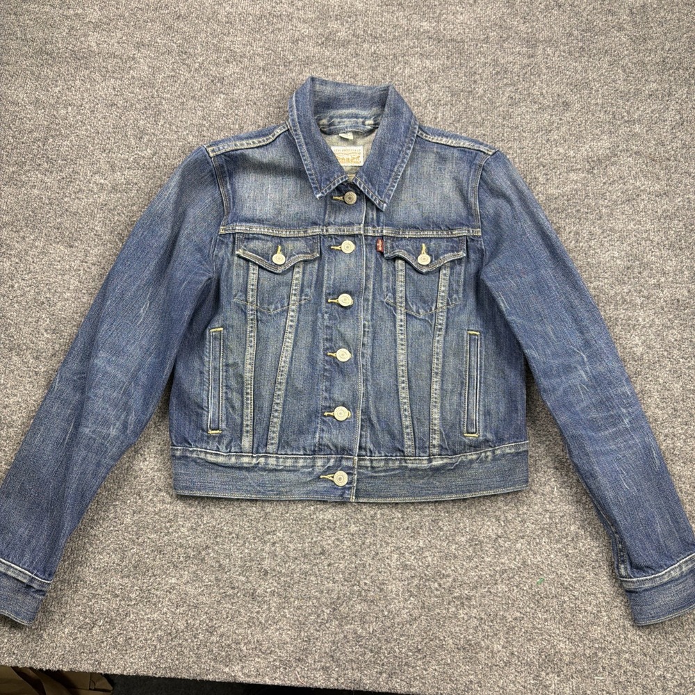 Levi's Womens Denim Jacket Medium Blue Classic Trucker Jean Jacket‎ M